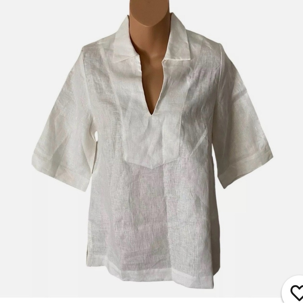 Lesley Evers brooklyn Top in White Size Extra Large/XL NEW